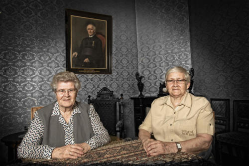 Sisters Quitina and Laboure took care of the daily tasks in the boarding school.